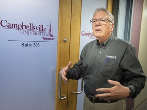 Campbellsville University chancellor, Keith Spears, is pictured at the new Windsor site that will be offering Masters program in IT Management, on Wednesday, May 18, 2022. Campbellsville University is a private, non-profit school based out of Kentucky.