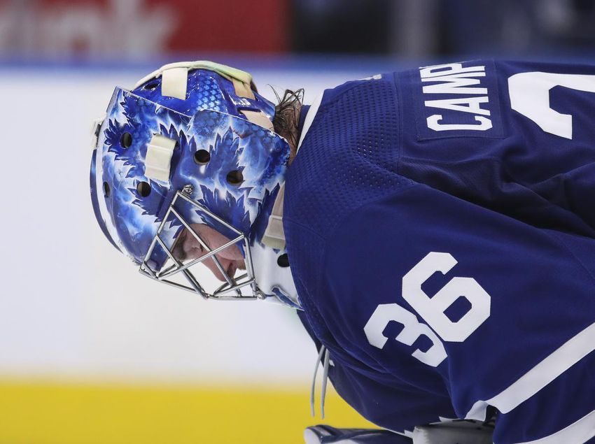 After shutting out the Lightning in the series opener, Leafs goalie Jack Campbell was beaten five times in Game 2 on Wednesday night.