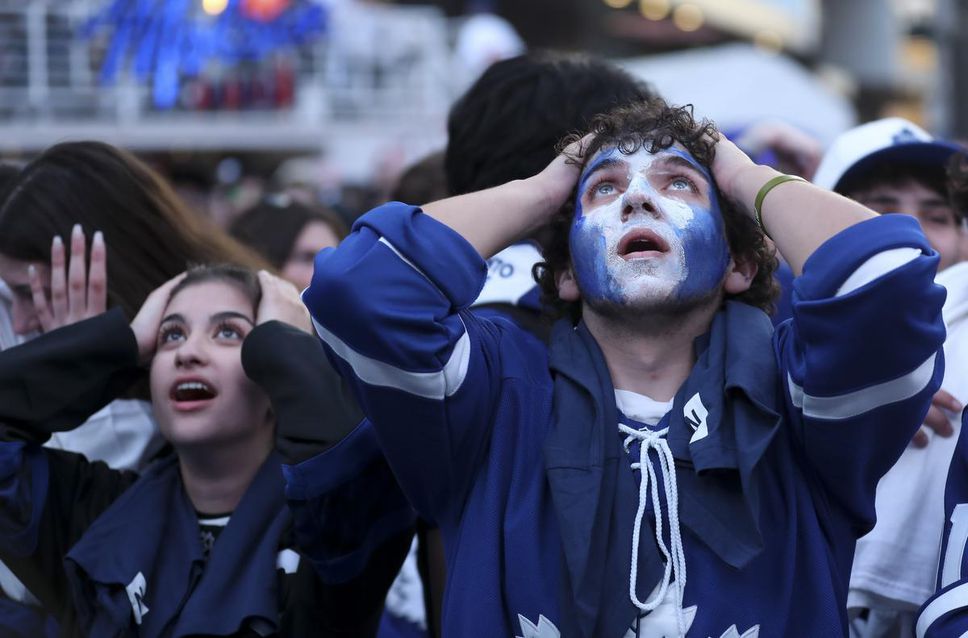 Joseph Ventresca and hundreds more Maple Leafs fans took the lows with the highs at Maple Leaf Square during Thursday night's Game 6.
