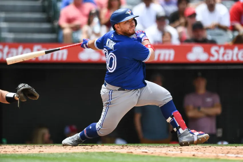 Alejandro Kirk connected for a pair of hits and scored four times in the Blue Jays' victory over the Angels on Sunday.
