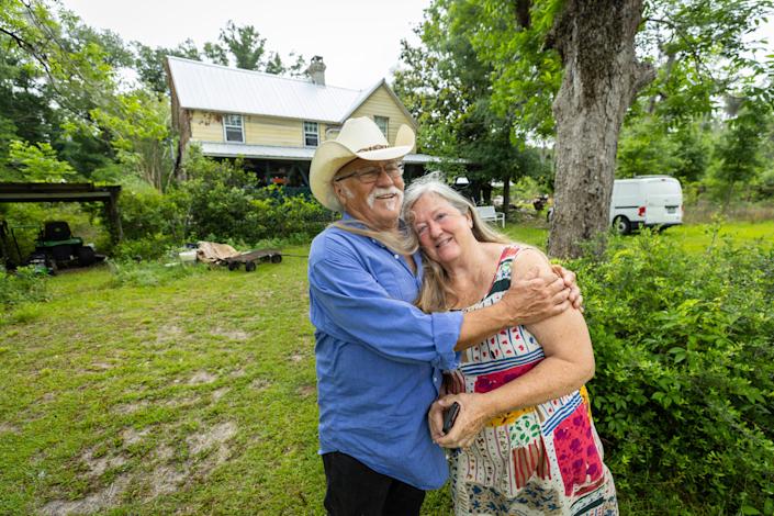 Maggie and Mike McKinney are still picking up the pieces of their home and life since Hurricane Michael hit their home in Bay County, Florida in 2018.