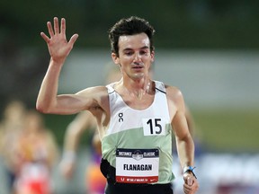 A file photo of Ben Flanagan, who won the Canadian 10-kilometre road racing championship in Ottawa on Saturday evening with his time of 28 minutes 39 seconds.