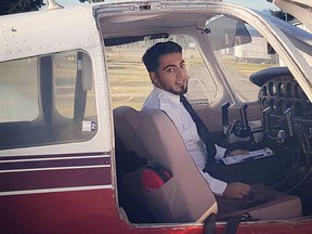 Pilot Azam Azami (pictured) complained to Transport Canada in December about an air taxi service operated by Abhinav Handa, who crashed a week ago in Ontario with two fugitives aboard the plane.  Handa was offering scenic tours and charter services on Facebook Marketplace using the same Piper aircraft that he died in April 29 along with alleged hitman Gene Lahrkamp, ​​wanted gangster Duncan Bailey and another young pilot named Hankun Hong.
