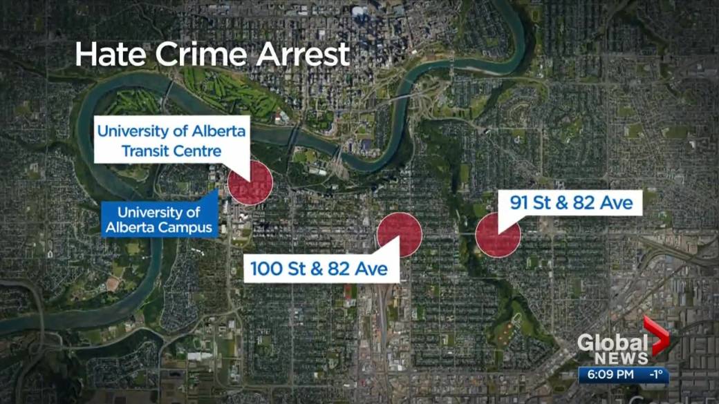 Click to Play Video: 'Man Known to Police Charged After 3 'Hate-Motivated' Attacks on Women in Edmonton'