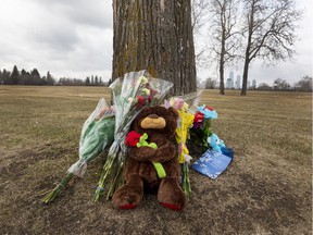 A memorial has been placed near where a 16-year-old boy was assaulted outside McNally High School last week.  In a news release Saturday, Edmonton police said the teen died in hospital on Friday, and that the EPS Homicide Section has since taken over the investigation.