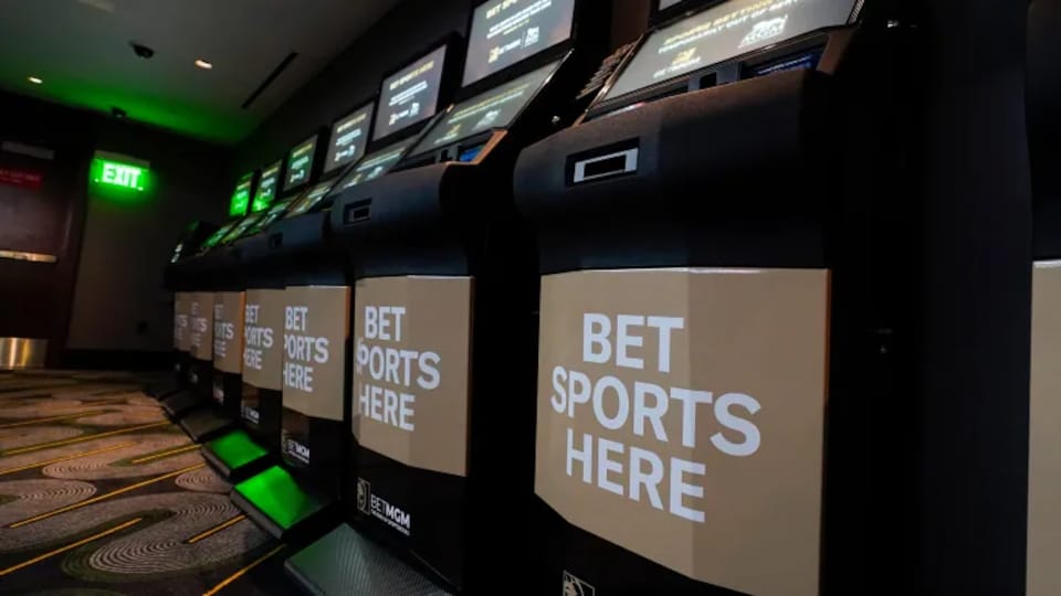 BetMGM sports betting terminals.