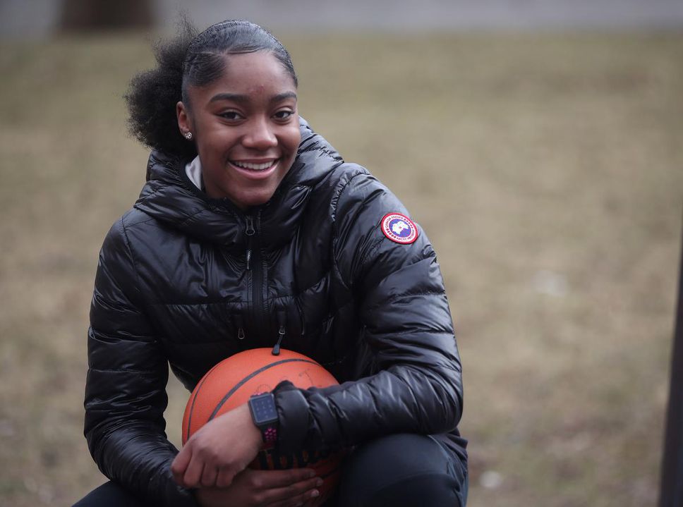 Shayanne Day-Wilson while attending Cresswood Prep College in North York, photo taken in Toronto on March 20, 2020.
