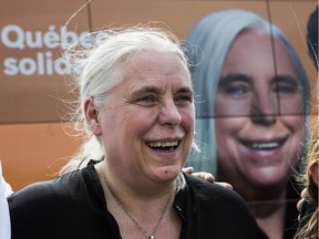 Québec solidaire co-spokesperson Manon Massé.