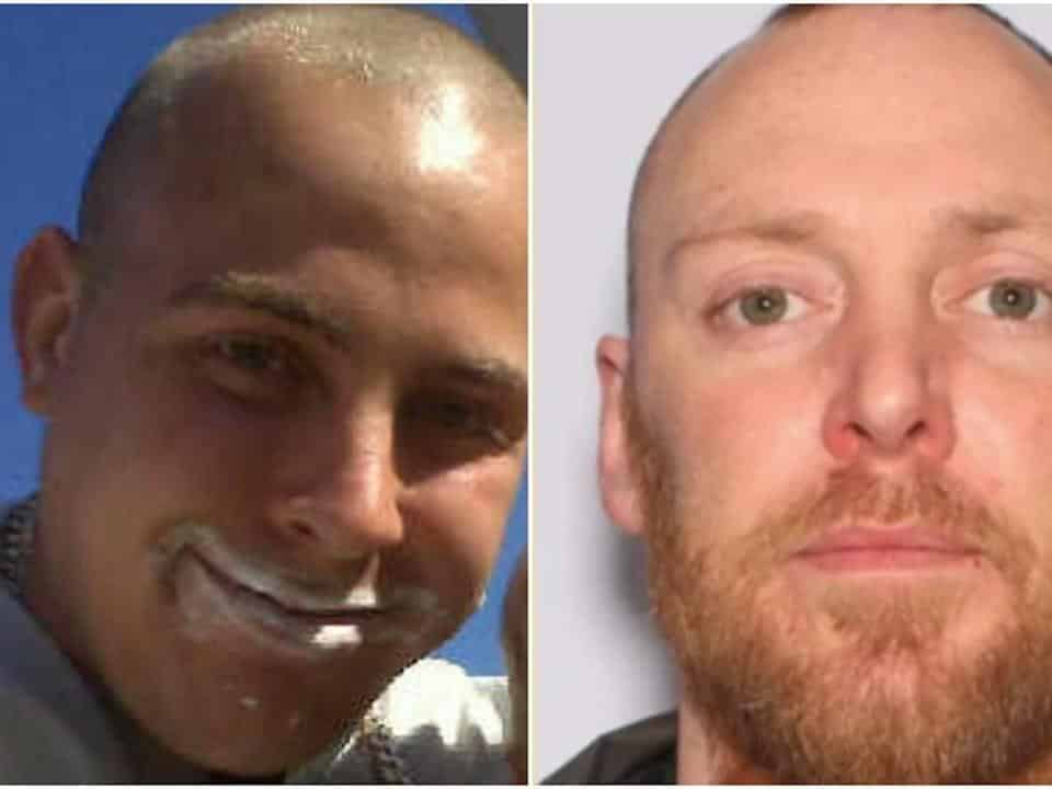 Both Duncan Bailey, left, and Gene Karl Lahrkamp were wanted on charges related to gang murder and attempted murder.  The two men died in a mysterious plane crash last week.  (Duncan Bailey/Facebook, BOLO Top 25/CFSEU ​​BC - image credit)