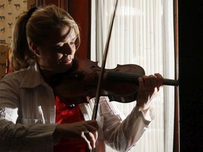 Violinist Angele Dubeau.