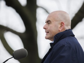 Ontario Liberal Party leader Steven Del Duca speaks during a campaign stop in Toronto, Wednesday May 4, 2022.