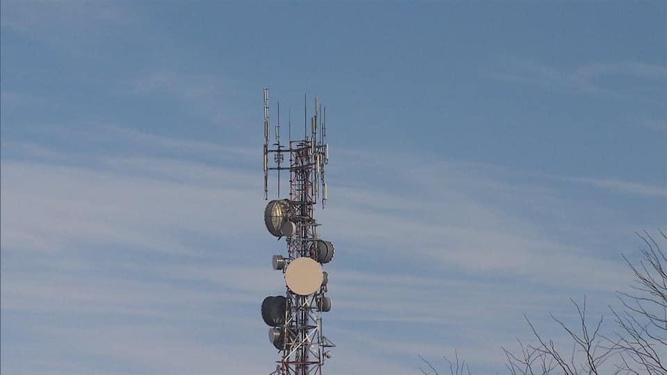A cell tower