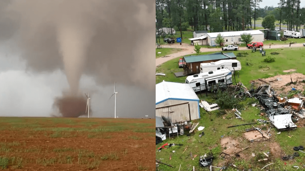 Click to Play Video: 'Severe US Storms Leave Trail of Destruction Across Southern States'