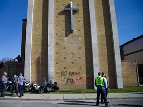 Graffiti at Capital City Bikers Church.