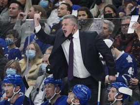 Toronto head coach Sheldon Keefe has been very active in his team's playoff series against the Tampa Bay Lightning, moving pieces around, manipulating his lineup, and changing what the Maple Leafs do — often from period to period.