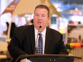 Gordon Orr, CEO of Tourism Windsor Essex Pelee Island speaks during a press conference on Wednesday, May 11, 2022 at the Devonshire Mall.