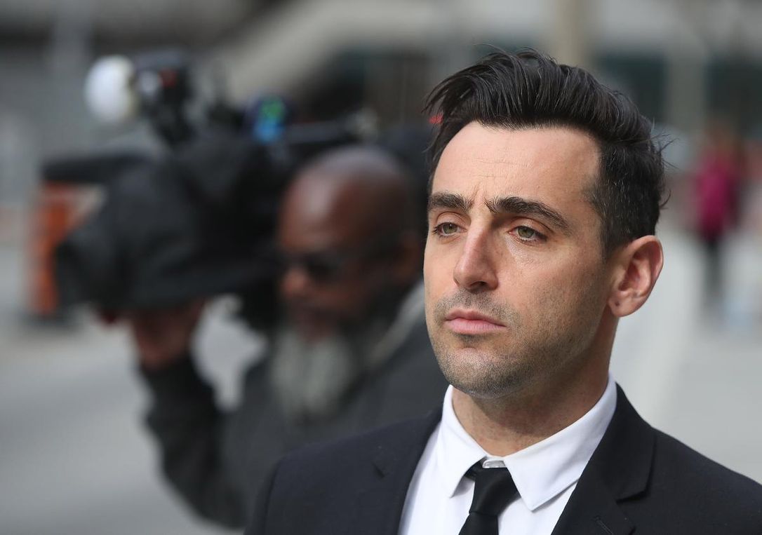 Jacob Hoggard leaves court in Toronto on May 5.