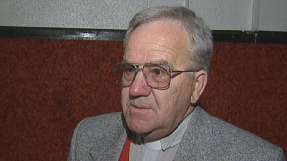Father Yvon Cormier in interview 