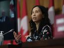 Canada's chief public health officer Dr. Theresa Tam speaks during a news conference in Ottawa on Tuesday, Dec. 22, 2020.