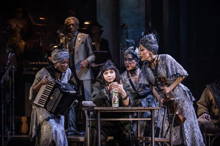 “Hadestown” is a haunting and hopeful theatrical experience with music, lyrics and book by singer-songwriter Anaïs Mitchell and developed with and directed by Rachel Chavkin.