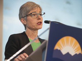 Premier John Horgan said on April 21 that Finance Minister Selina Robinson, pictured here, has been directed to “bring forward initiatives to assist with inflation.”