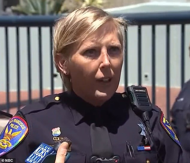At a news conference, Officer Kathryn Winters tried to assure the public that the shooting does not appear to be related to an upcoming Pride Parade in the area.