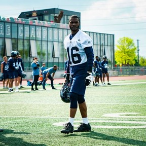 Brandon Banks at Argonauts training camp in Guelph, 2022.