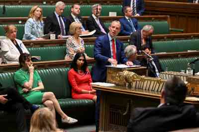 Dominic Raab speaking in parliament earlier this week