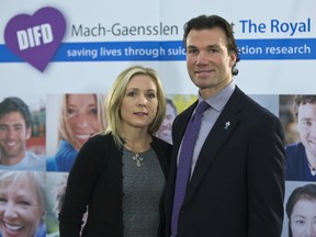 Luke and Stephanie Richardson are pictured at a DIFD announcement in 2014.