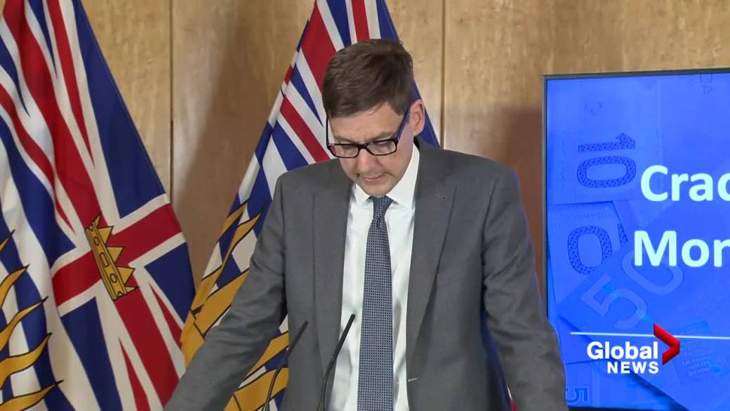 Click to play video: 'Cullen report gives us a way to fight money laundering: David Eby'
