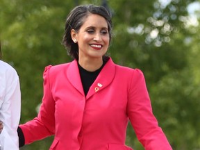 UCP leadership candidate Leela Aheer is calling for a pause to the UCP's K-6 curriculum.
