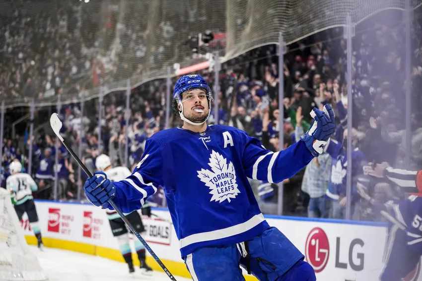 In shattering Rick Vaive's franchise record for goals in a single season, Auston Matthews also won his second Rocket Richard Trophy in a row.