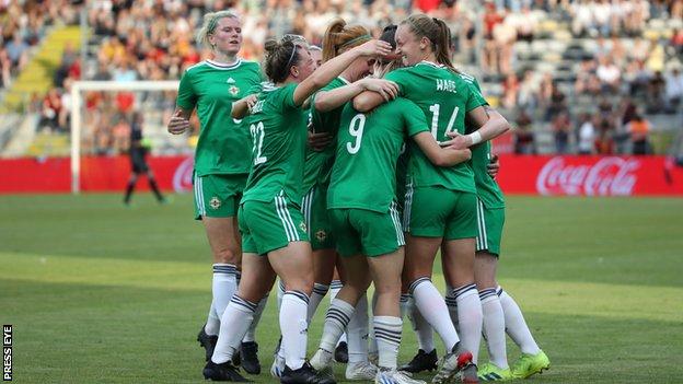 Lauren Wade's superb goal equalised for Northern Ireland on the stroke of half-time