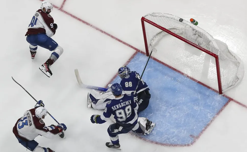 Nazem Kadri beats Andrei Vasilevskiy in overtime to give Colorado a 3-2 win and a 3-1 series lead over Tampa Bay.