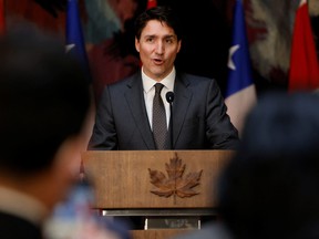 Prime Minister Justin Trudeau speaks during a joint news conference with Chile's President Gabriel Boric (not pictured) in Ottawa, June 6, 2022.
