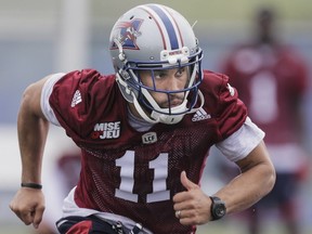 Linebacker Chip Cox at Alouettes training camp at Bishop's University in Lennoxville on May 29, 2016. "It took a while, but I'm getting my roses," Cox said about being selected to enter the CFL Hall of Fame. "This justifies the hard work and sacrifices I put in for the game.  When you're working out, giving up time with your family, being away and then, to be honored for it and recognized for it... it's a great honour."