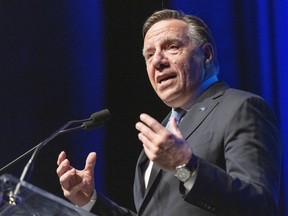 Premier François Legault in Montreal on Thursday, June 23, 2022.