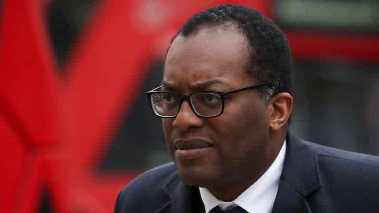 Britain's Business and Energy Secretary Kwasi Kwarteng arrives at the Cabinet Office in London, Britain January 24, 2022. REUTERS/Henry Nicholls