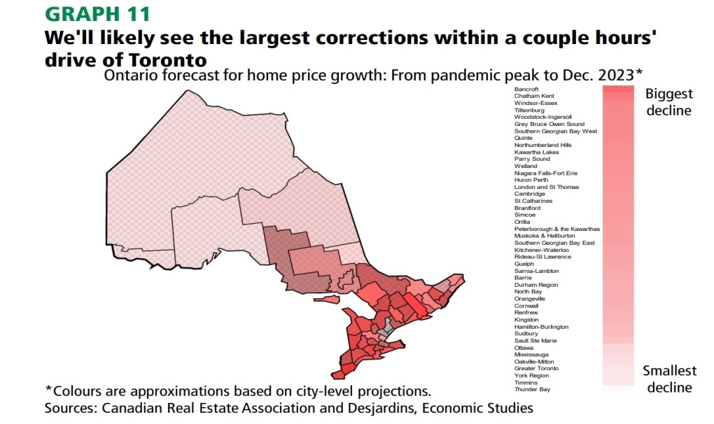 These are the areas where Ontario housing prices could see the biggest