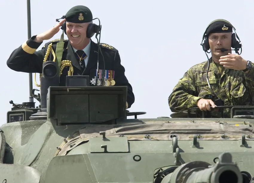 Gen. Rick Hillier departed at a change of command ceremony in Ottawa in 2008.