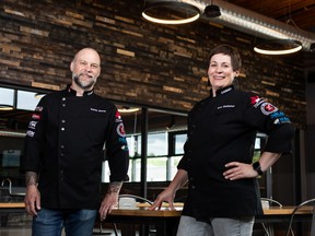 Edmonton butchers Corey Meyer( left) and Elyse Chatterton, are part of the Canadian contingent for the 2022 World Butchers Challenge in Sacramento, in September.