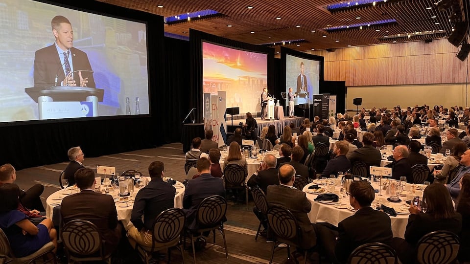 The Mayor of Winnipeg was speaking at the RBC Convention Center on June 8, 2022.